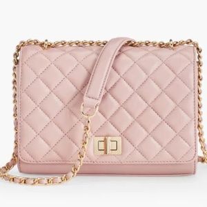 NWT Leather Quilted Shoulder Bag